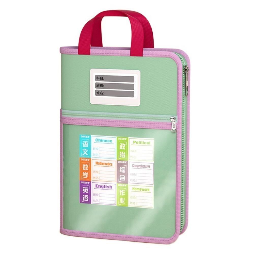 L-shaped Stationery Storage Bag Transparent Mesh Folder Bag A4 File Bag  Test Paper