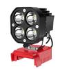 Portable 40W LED Work Light 6000LM 12-24V Battery Spotlight 6500K Job Site Lighting for Milwaukee M18 Construction