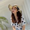 Bohemian Sunscreen Bucket Hat Large Fisherman Hat Elegant Straw Weave Sun Hat Vacation