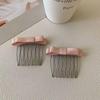 Korean Bow Hair Comb: Women's Versatile Wispy Bangs Hairpin Accessory