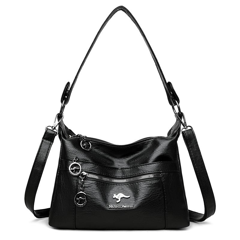 Women's Bag Soft Leather Mother Bag Shoulder Crossbody Bag