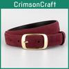 Womens Leather Waist Belt With Alloy Buckle For Casual And Chic Outfits