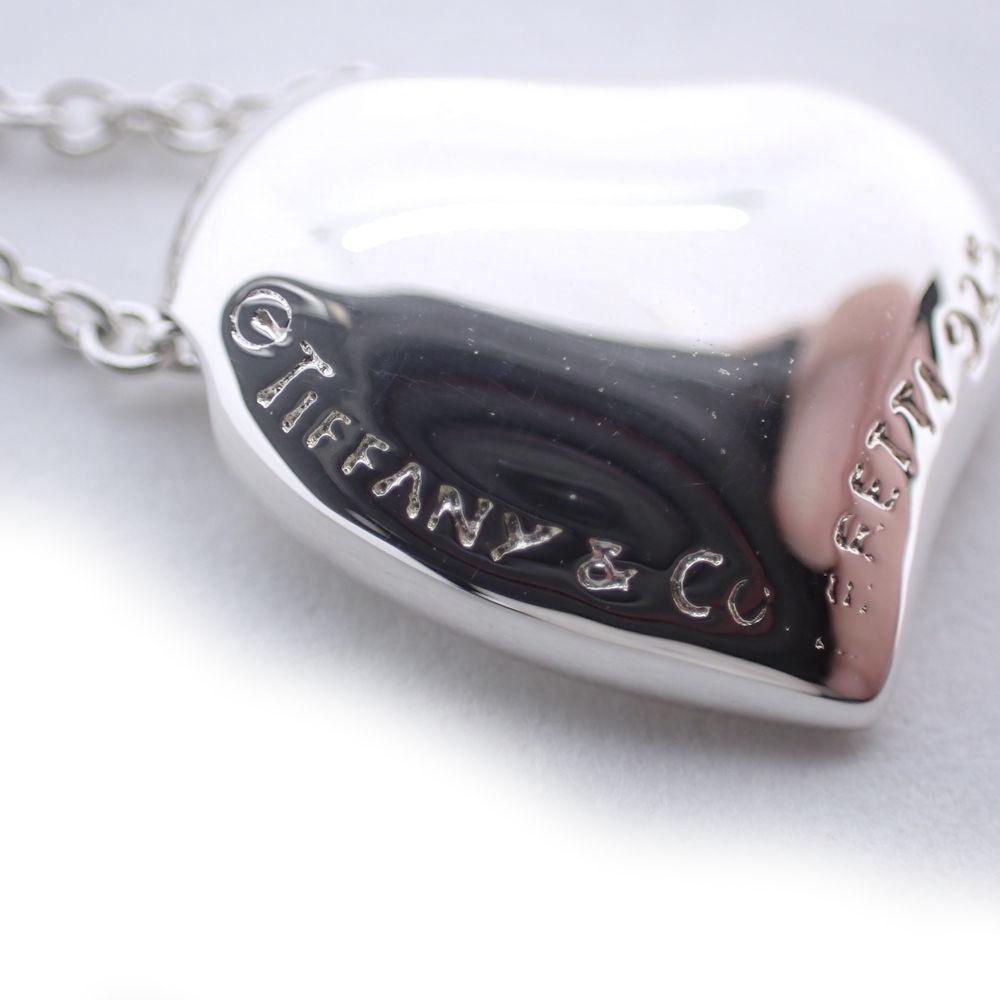 [Used] TIFFANY/Tiffany 925 Full Heart Pendant/Necklace/j7-1