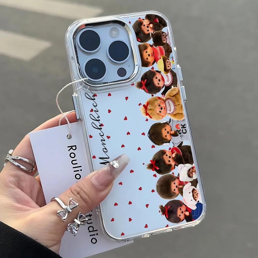 

Ins Cute M-Monchhichis Phone Case for Samsung Galaxy S26 S25 S24 S23 S22 S21 S20 Note20 FE Ultra Edge Plus 4G 5G Soft Cover Samsung Note20 Ultra