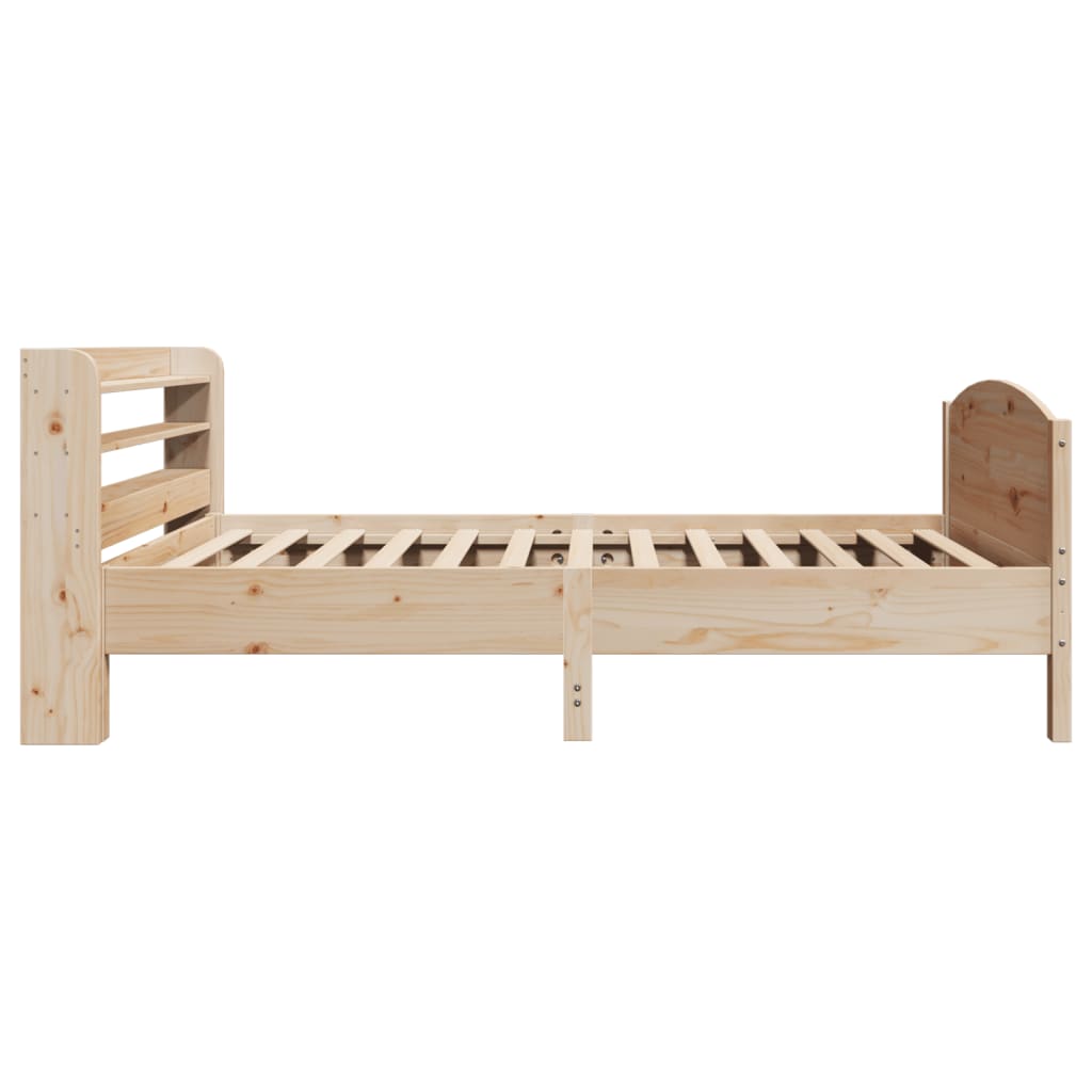 Solid Wood Bed without Mattress 75 x 190 cm Pine Wood