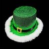 Christmas Party Top Hat Comfortable Festive Cosplay Red Green Top Hat with White Brim for Adults Men Women Stage Performance