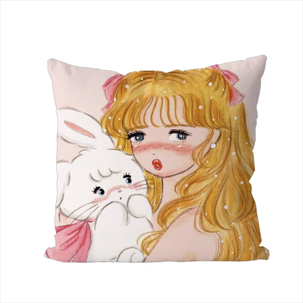 Mikko Illustrations Pillow Case For Car Sofa Decorative Home Doublesided Print Plush Square Throw Pillow Cushion Cover