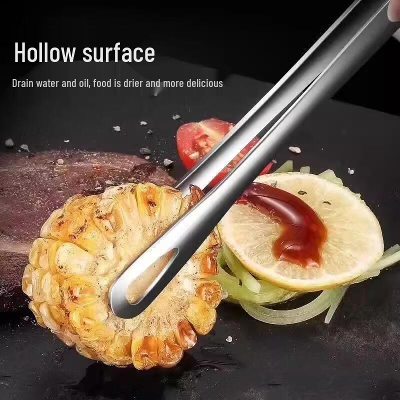 ZISIZ 304 Stainless Steel BBQ and Steak Tongs