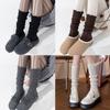 Warmth Hollow Calf Socks Knitted Mid Tube Socks New Stacked Long Tube Socks  Autumn Winter