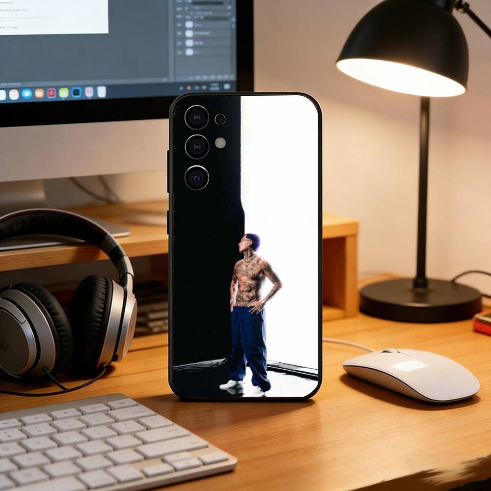 Rapper B-Blessd Phone Case For Samsung S25,S24,S21,S22,S23,S30,Ultra,S20,Plus,Fe,Lite,Note,10,Black Cover