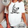 Animal Lover Bulldog T Shirt D Vintage Washed Stylish Comfortable Slightly Stretched Soft Versatile Fashion