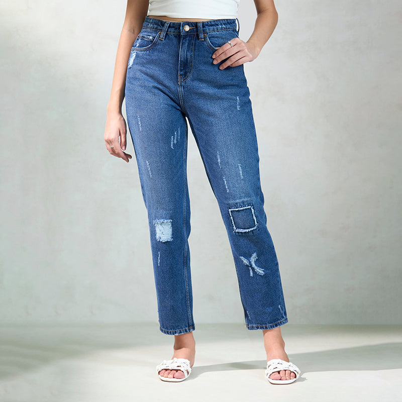 Virgio Women Ankle Length Boyfriend Fit Jeans