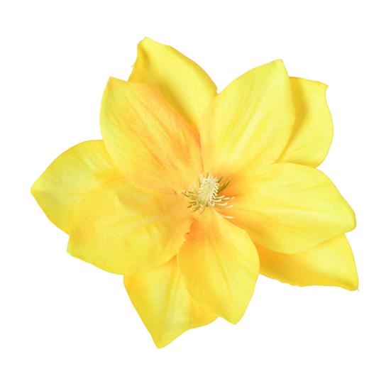 2 Pcs Artificial Lotus Flower Head Small Realistic Clematis Flowers for DIY Wedding