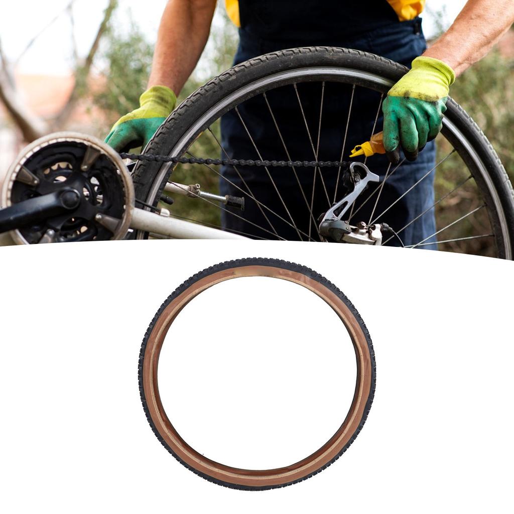 27.5x2.20 Bike Outer Tire Rubber Anti Slip Mountain Road Bike Folding Tire Replacement for Cycling