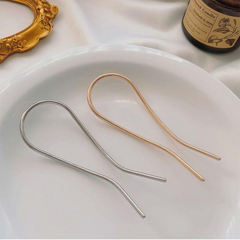 Simple U Shape Hair Clips Bobby Pins for Women Metal Bobby Pins Barrettes Bridal Hairstyle Tools Accessories for Women Bun Maker
