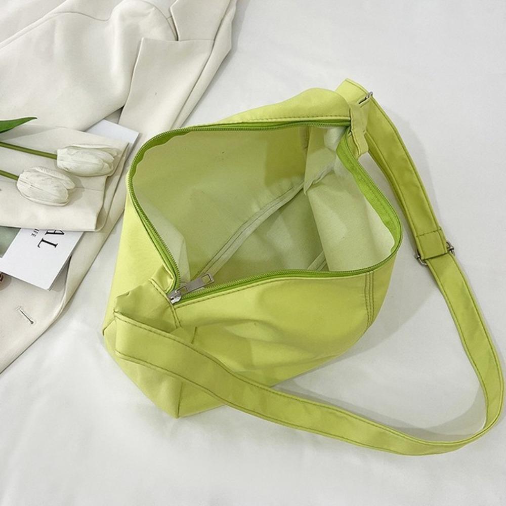 Lightweight Canvas Crossbody Bag Large Capacity Hobo Bag Fashion Shoulder Bag  Ladies