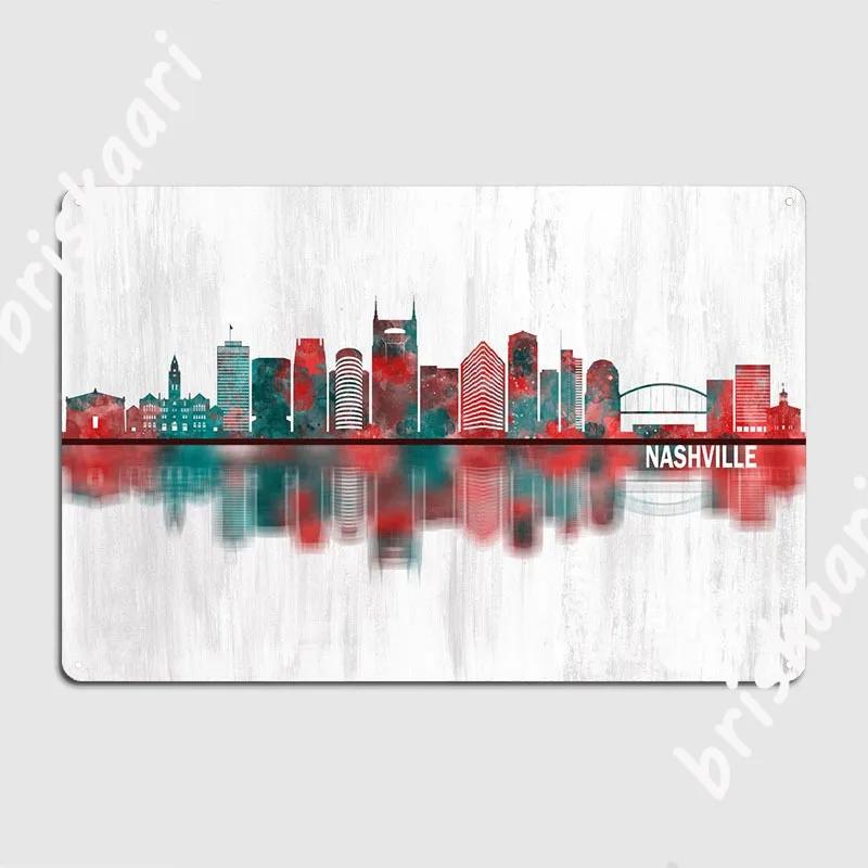 Nashville Tennessee Metal Sign Cinema Kitchen Customize Kitchen Wall Decor Tin Sign Poster 20X30CM