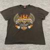Vintage Y2K Harley Davidson Las-Vegas Motorcycle Biker Shirt XL 23x27 Black