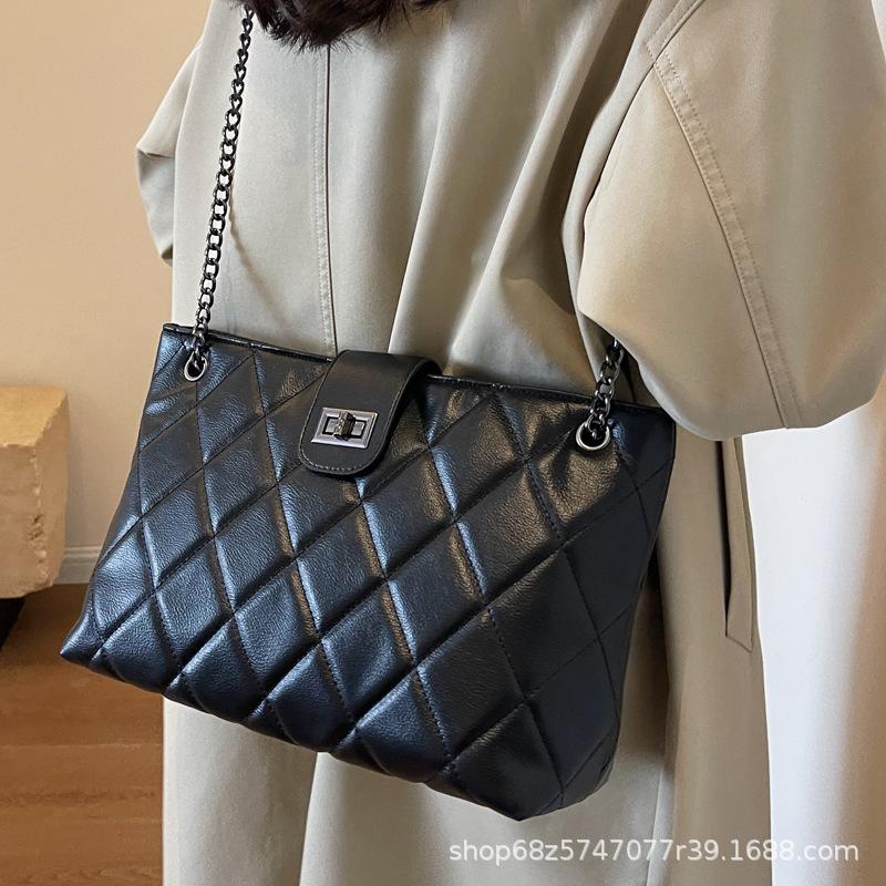 Commuting To Work and Commuting Large-capacity Linger Tote Bag Women's 2025 Spring and Summer New Simple Fashion Small Fragrance Shoulder Bag