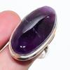 Natural Sage Amethyst Gemstone 925 Sterling Silver Jewelry Ring Size 7 AR-18199