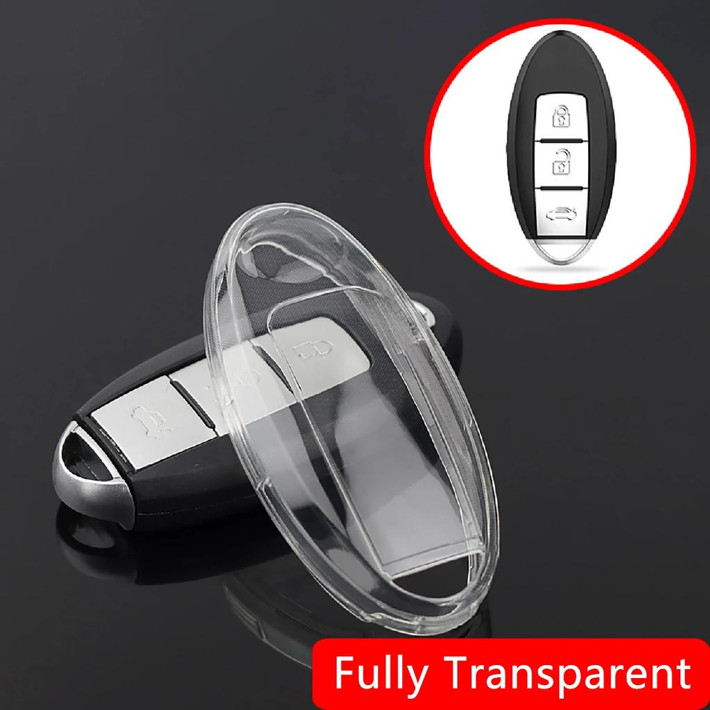 Clear Transparent Tpu Car Smart Key Cover Case For Rogue/X-Trail Rogue Sport Qashqai Q30 Q50 Q60 Q70/Q70L Qx50 Qx60 Qx70 Qx80