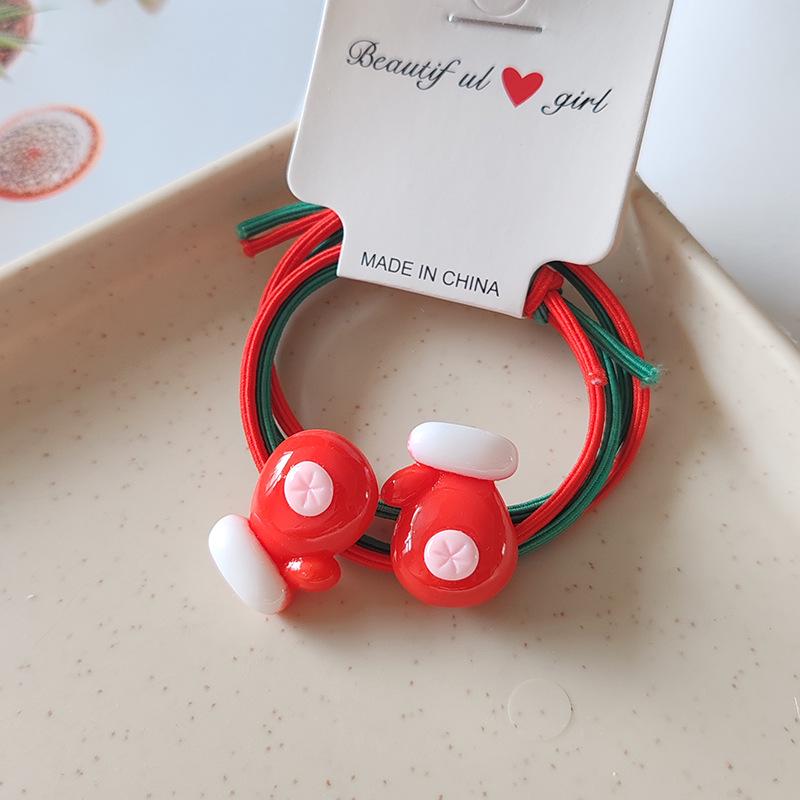 2024 Christmas Santa & Reindeer Hair Ties - High Elasticity (2-Pack)