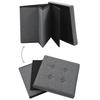 Maison Exclusive - Tabouret de rangement pliable Gris foncé Faux lin