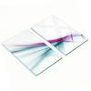 Glass Kitchen Cutting Boards With Abstract Wave Graphics 2X30X52 Cm