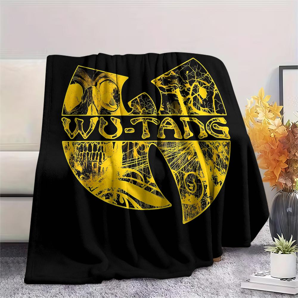 1 Pieza Manta de Franela con Estampado Wu-Tang Clan, Alta Calidad Para Todas las Estaciones, Decoración del Hogar, Calidez y Comodidad, Perfecta para Regalos de Navidad