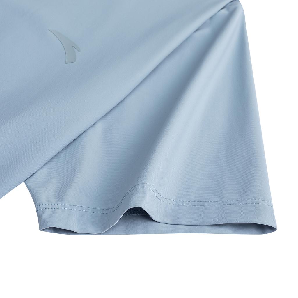 Anta Training Short Sleeve Polo Shirt Summer 2026 Men Tops Blue Gray 952627120-3