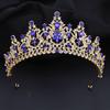 Luxury Flower Crystal Tiaras and Crowns for Bride Women Elegant Bridal Wedding Crown Hair Jewelry Party Prom Accessories