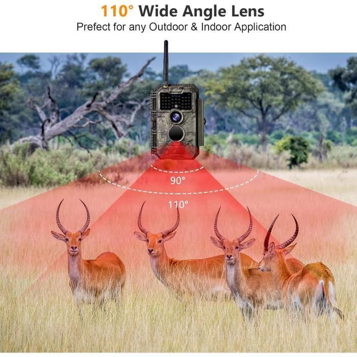 Caméra de Chasse - Folgtek - 24MP - Vidéo 1296P - WiFi - Vision Nocturne 23m