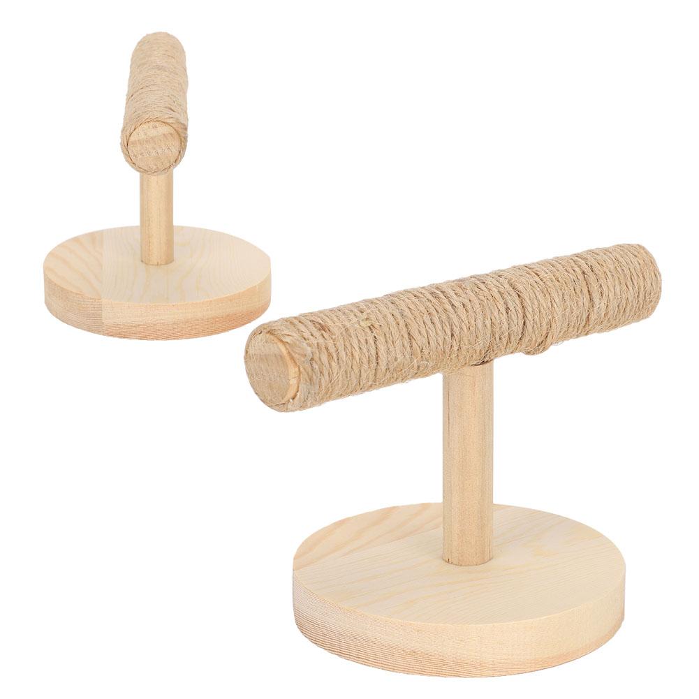 Bird Cage Stand Wood Bird Platform Training Stand Playground Bird Accessories Toys