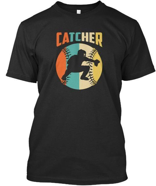 Классическая винтажная ретро футболка Catcher Сделано в США Размер от S до 5XL S