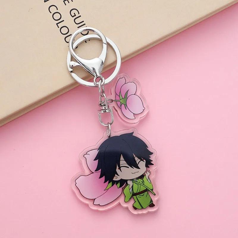 17Pcs Anime Figures Bungo Stray Dogs Acrylic Car Keychain Cute Backpack Pendant Bag Charms Accessories Decoration Holiday Gifts
