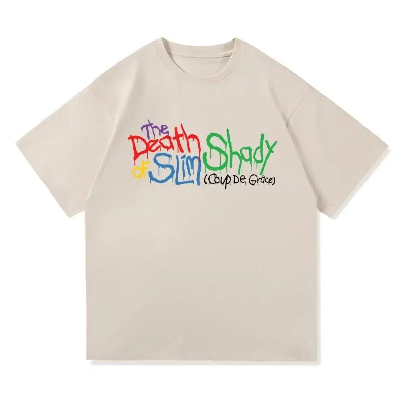 Eminem The Death of Slim Shady Renaissance T Shirt MenWomen Harajuku Hip Hop Tshirt Unisex High Quality Cotton Tees Shirts Tops