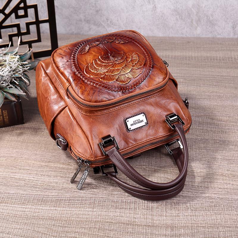 Faux Leather Backpack for Woman Vintage Everyday Backpacks Women Luxury Bags Designers Brown Green Wine Red