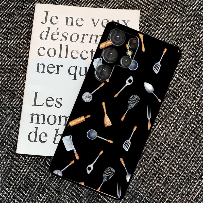 Baking Cook Chef Case For Samsung Galaxy S21 S22 S23 S24 Ultra Note 20 Note 10 S8 S9 S10 Plus S20 FE Cover