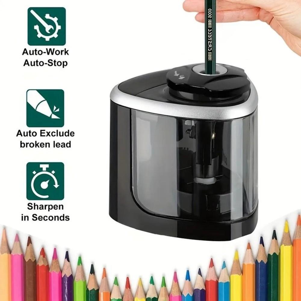 Electric Tenwin Automatic Sharpener 2 In 1 Student Sharpener Pencil Sharpener  Classroom Prize