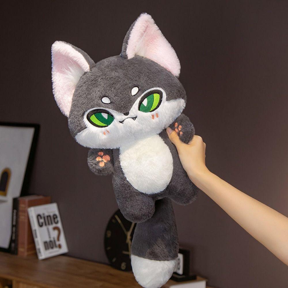 Soft Enthusiasm Wolf Plush Doll Enthusiasm Wolf Emotion Cartoon Wolf Toy Friends Birthday Gifts