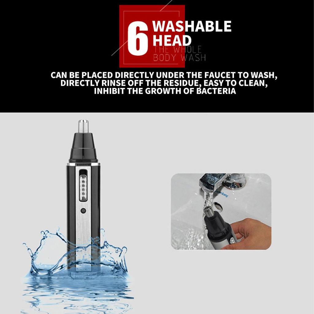 Men's 4-in-1 Electric Grooming Set: Nose, Sideburns, Eyebrow Trimmer & Shaver