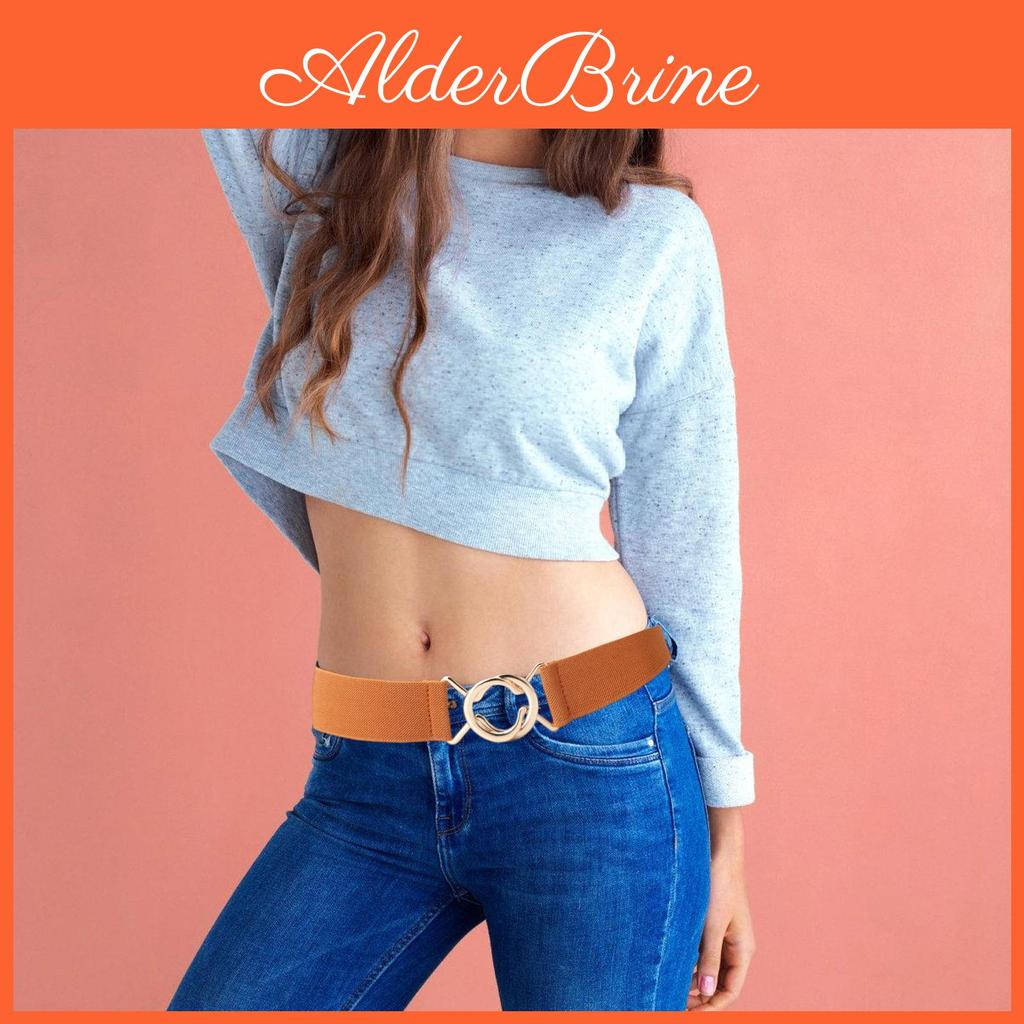 Waist Belt Waist Elastic Stretch Cincher Adjustable Metal Buckle Waistband For Dresses Skirts Pants Women Everyday Wear