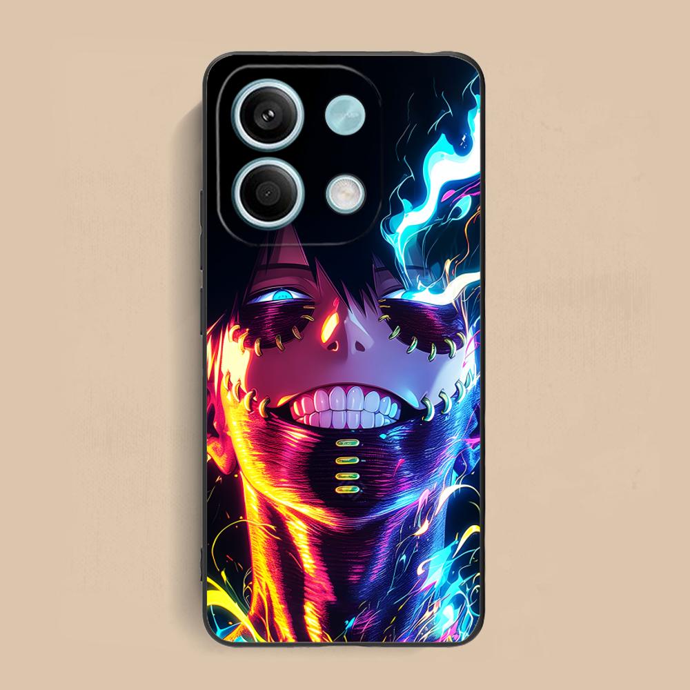 MHA Dabi Mobile Phone Case for Xiaomi Redmi Note 14 13 12 11 S Pro Plus 4G 5G Colorful Printing Cover Pretty Cellphones Luxury
