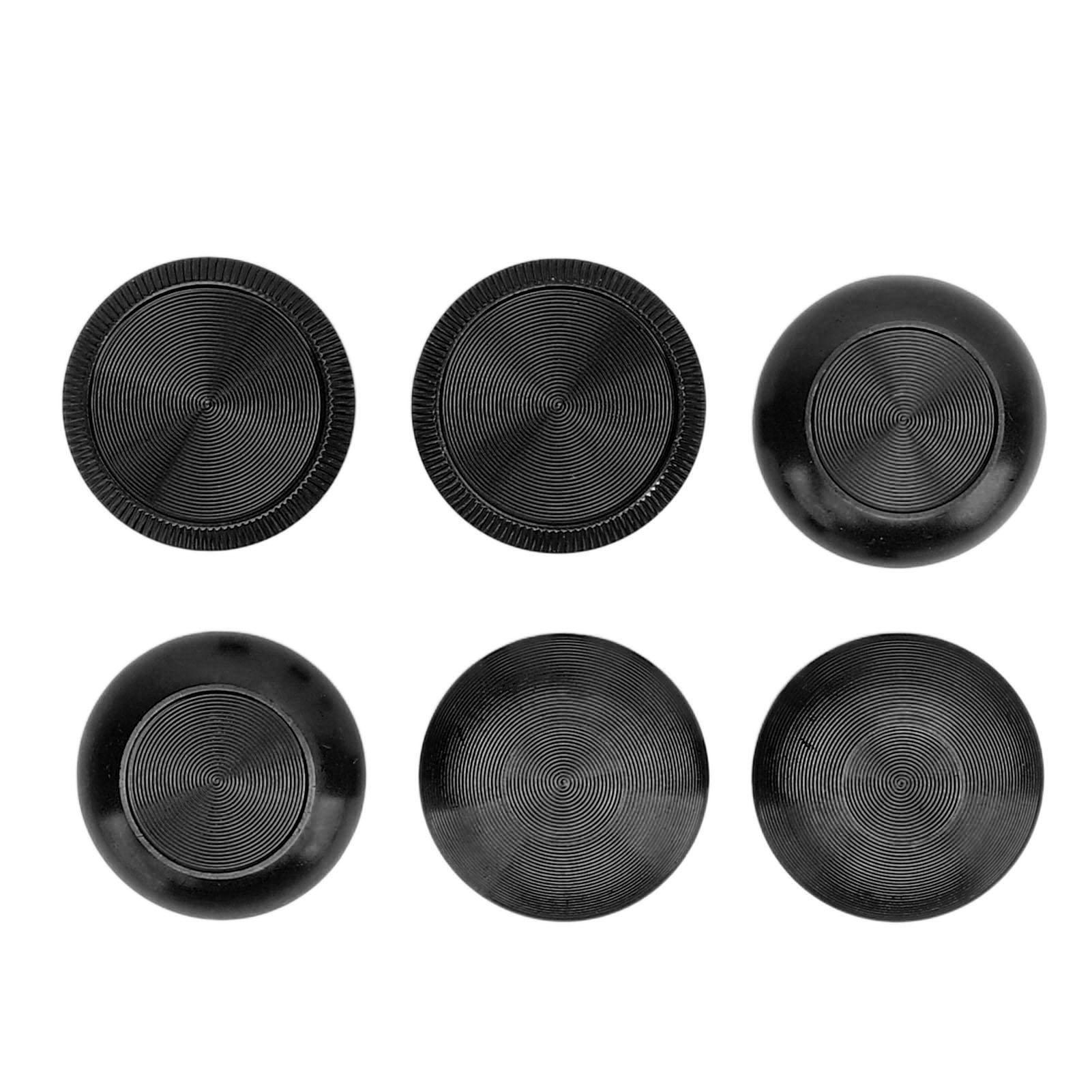 

6 шт. металлические аналоговые ручки стики для большого пальца для контроллера Edge алюминиевый сплав металлический игровой джойстик чёрный