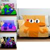 Gemütliche Cartoon Rainbow Friends Fleece-Kuscheldecke Für Kinder Weiches Plüschmaterial