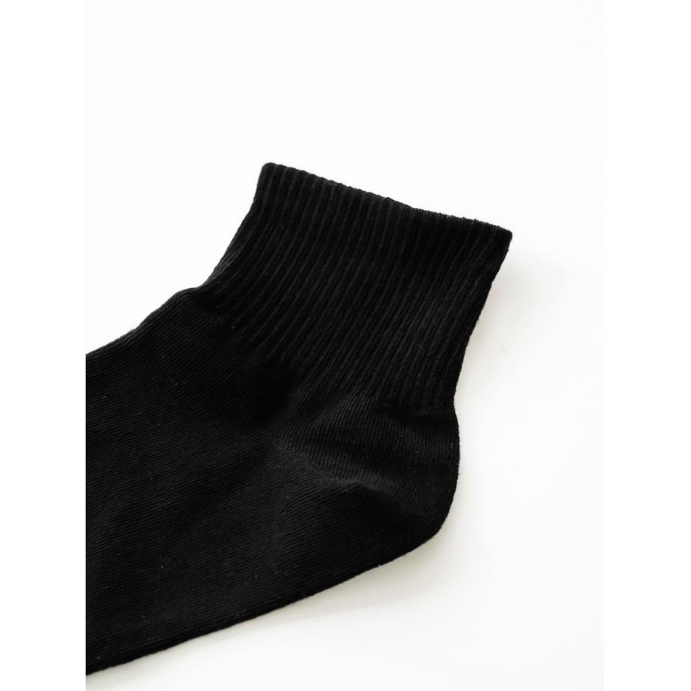 DaiSo Kikiya Ponožky Dámské Zesílená Špička Lem Ponožky Černé