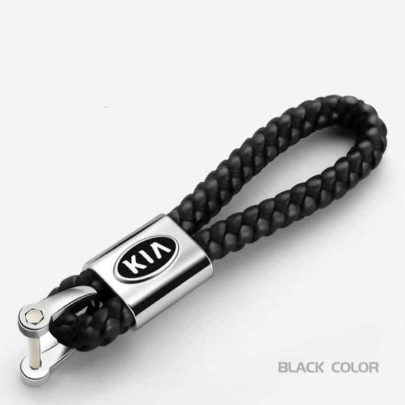 UQQV8 For Kia Rio Ceed Sportage Cerato Soul Picanto Metal/Leather Car Styling Keychain Accesspries key ring auto styling car decor