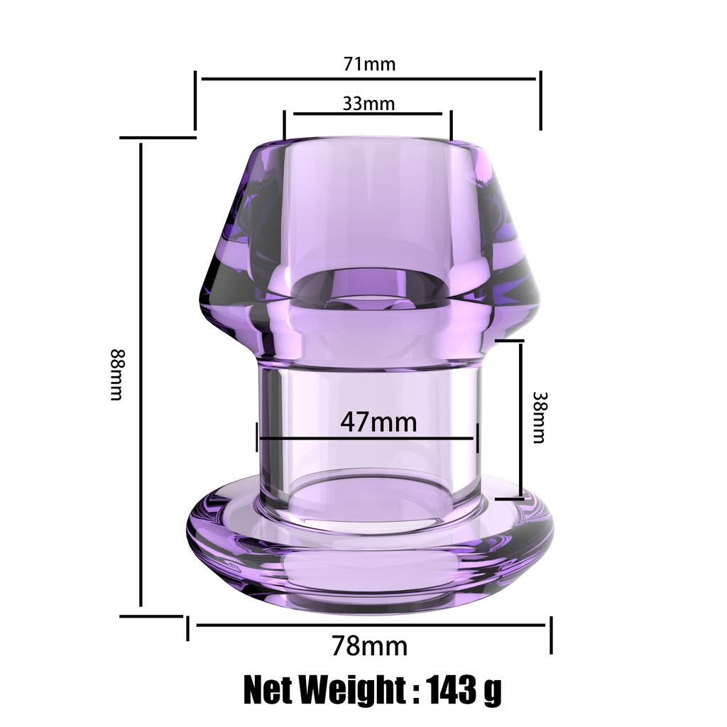 S-XL Silica Gel Hollow Anal Butt Plug Anus Dilator Enema Probe Expansion Sex Toys Adult Products