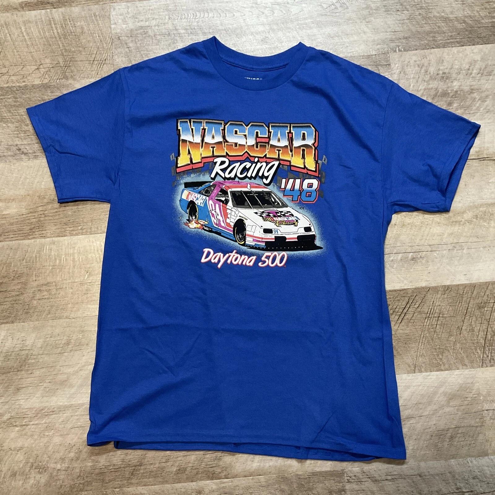 Nascar Racing ‘48 T-Shirt Daytona 500 Adult L S