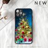 Merry Christmas New Year Tree Phone Case Matte Transparent  For Iphone 7 8 11 12 Plus Mini X Xs Xr Pro Max Cover
